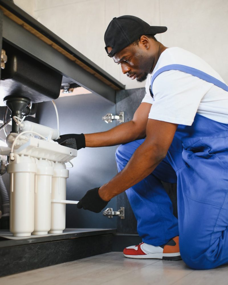 plumber change the water filter.